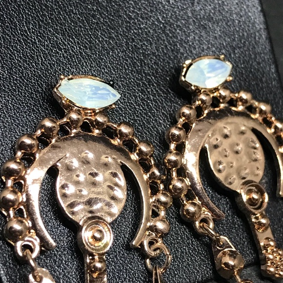 NWT Free People rose gold ball drop earrings - Picture 7 of 8